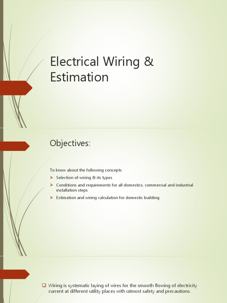 Electrical Wiring Estimation 170529115347 PDF