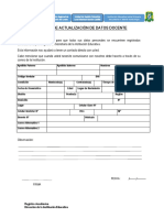 Ficha de Actualización de Datos - Docente