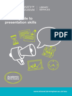 A Short Guide To Presentation Skills Web PDF 973KB PDF