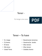 19-El Verbo TENER and Its Use Counting Numbers Till 100-07-Aug-2019Material - II - 07-Aug-2019 - Tener - Conjugation