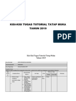 Kisi - Kisi Tugas Tutorial