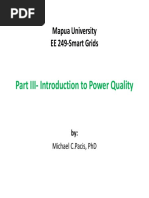 EE 249 Lecture 3 Introduction To Power Quality