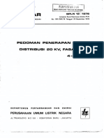 SPLN 12_1978 Pedoman Penerapan Sistem Distribusi 20 KV Fasa 3 4 Kawat.pdf