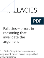 3. FALLACIES