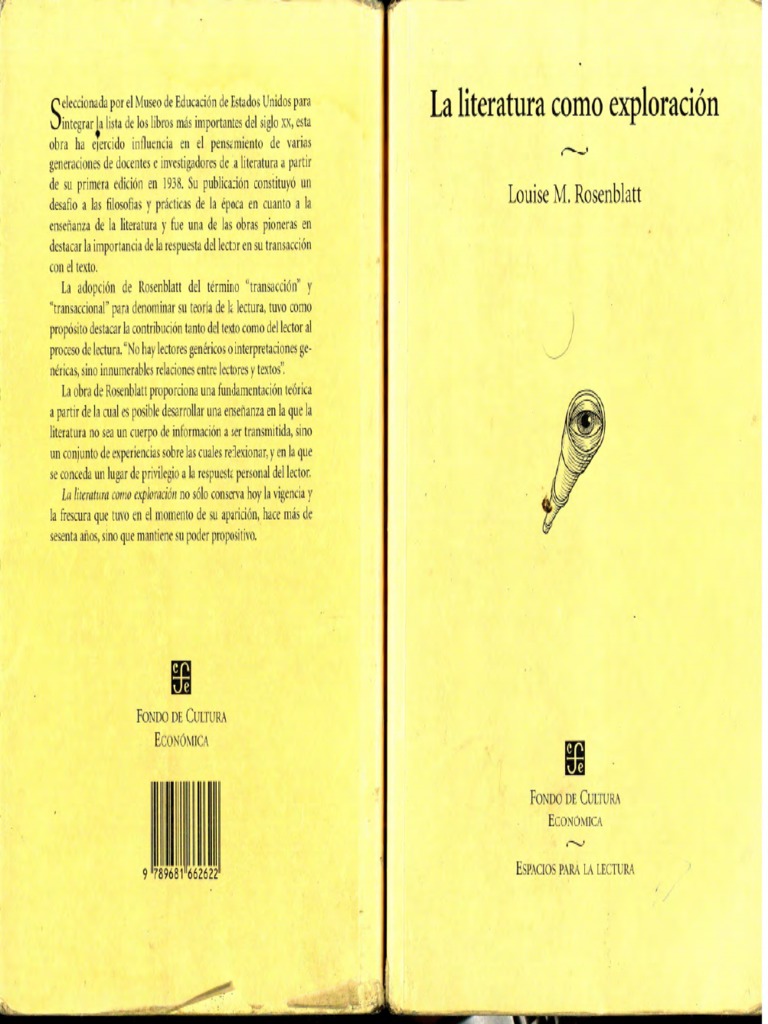 La Literatura Como Exploración, Louise Rosenblatt PDF | PDF