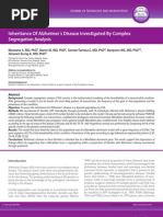Download Inheritance Of Alzheimers Disease Investigated By Complex Segregation Analysis by iMedPub SN44858472 doc pdf