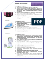 Petunjuk Penggunaan Alat Elektronik