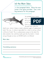 Find Main Idea Shark