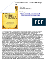 Prières Secrètes de Guérison Par Linvocation Des Saints