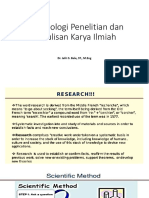 Metodologi Penelitian Pertemuan II - Membangun Kerangka Pikir