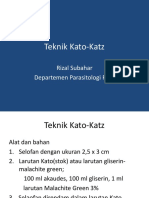Teknik Kato-Katz 6 Januari 2015