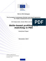 Analytical Paper - Skills-Based Profiling and Matching in PES (2014)