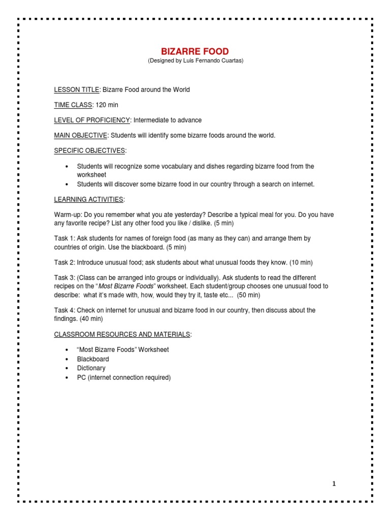 bizarre-foods-unit-pdf
