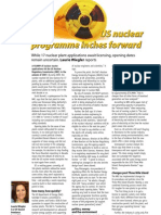 "US nuclear programme inches forward" - The Chemical Engineer/TCE Today (UK)