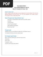 Transport Layer - A