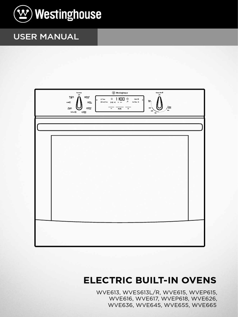 Westinghouse Electric Wall Oven WVE665S User Manual | PDF