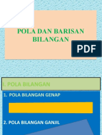 Pola Bilangan Dan Barisan Bilangan