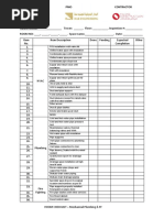 Checklist Mechanical