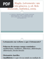 SOARES, Magda. (2009) - Letramento - Um tema em três gêneros.ppt