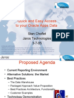 Quick and Easy Access To Your Oracle Apps Data: Stan Choflet Jaros Technologies 3-7-05