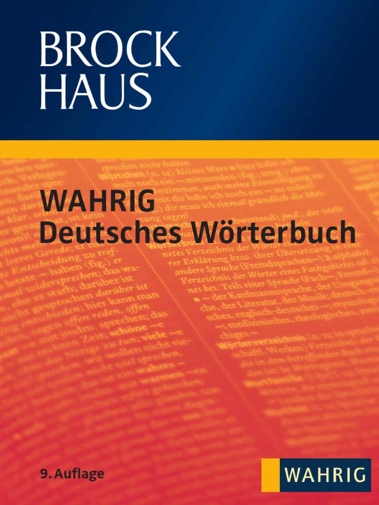 Deutsches Worterbuch Pdf