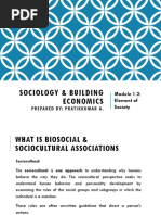 Sociology & Building Economics M 1.2 