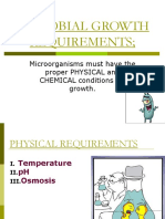 MICROBIAL-GROWTH-REQUIREMENTS  in Microbiology