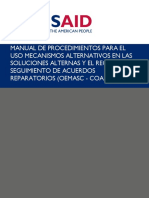 Manual de Procedimientos para El Uso Mecanismos Alternativos PDF