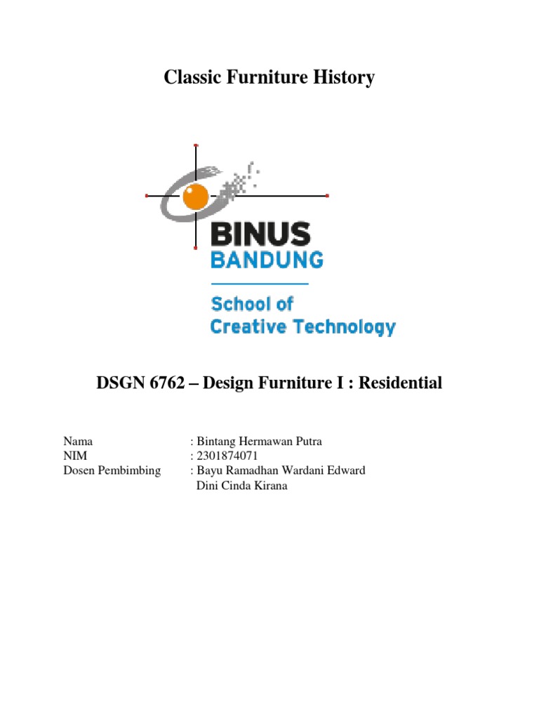 Classic Furniture History PDF