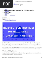 Probability Distributions For Measurement Uncertainty - Isobudgets