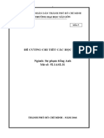 Đề cương chi tiết ngành SPA 2016 - 2020 PDF