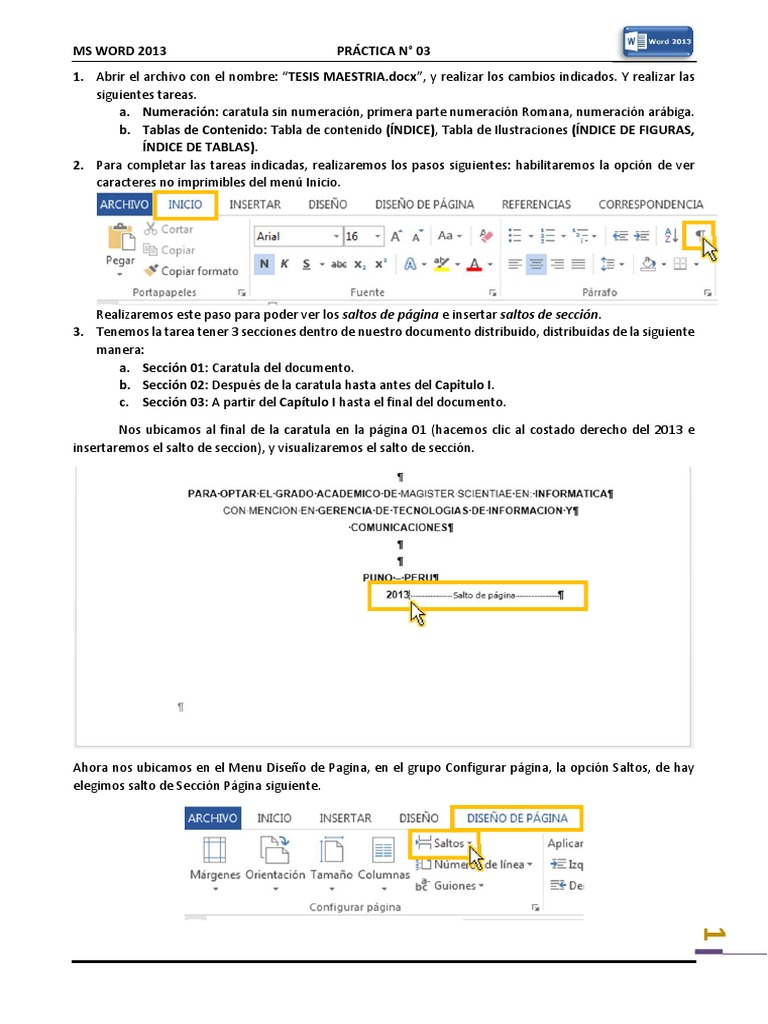 Practica 03 Ms Word