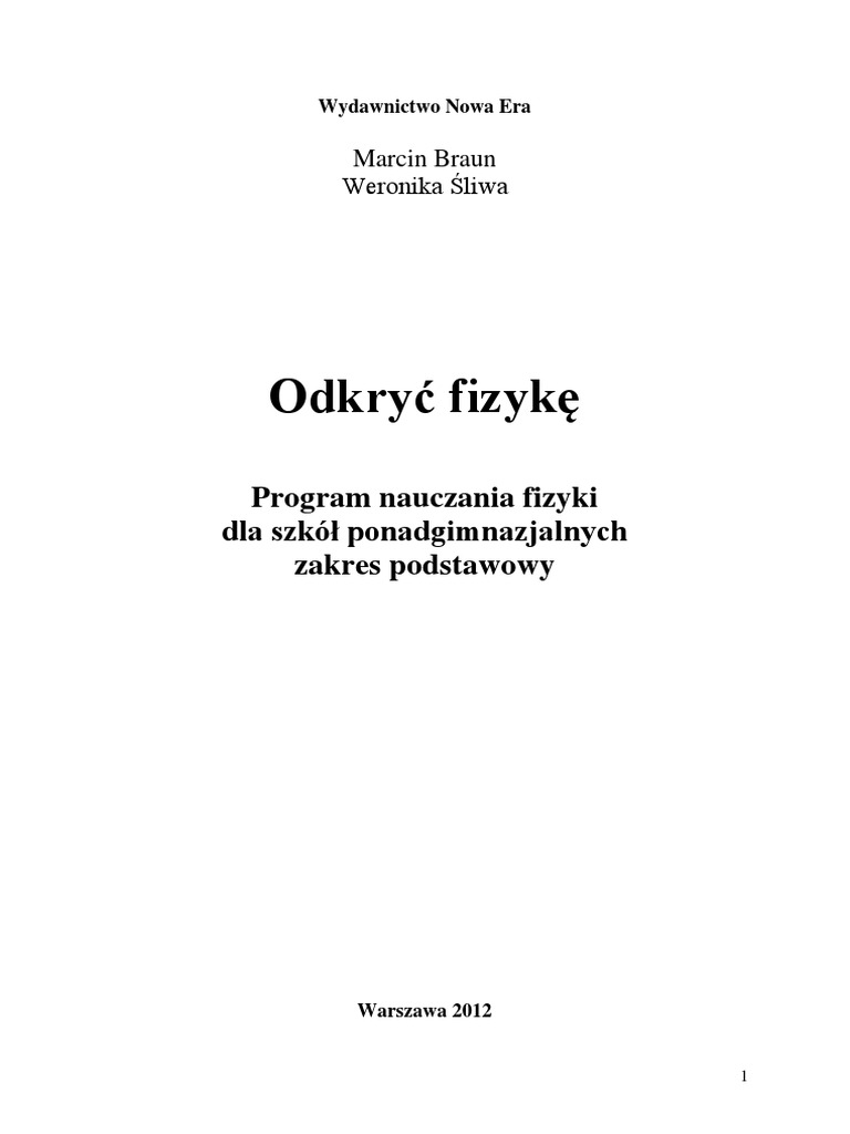 Fizyka Wybór Testów Tom 1 Pdf