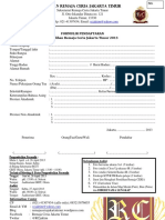 Rancangan Formulir RCJT 2013