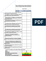 Lista de Chequeo para Riesgo Biomecanico