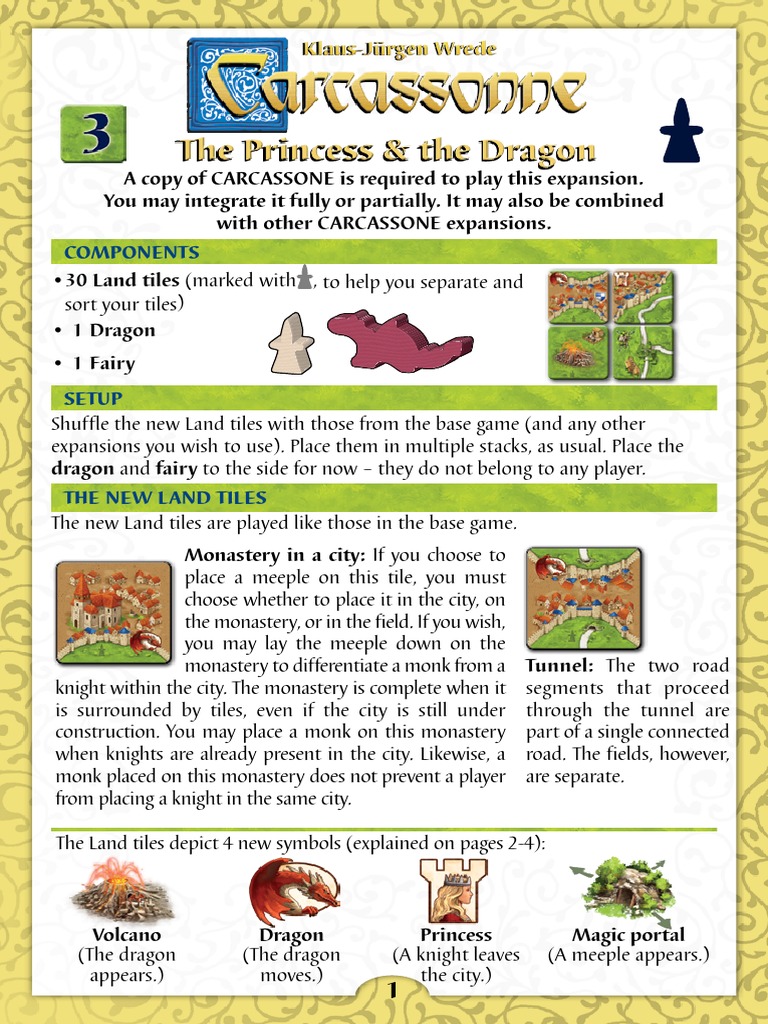 zm7813 Carcassonne Exp3 Rules PDF | PDF