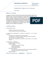 Antropología Cognitiva. Consuelo Álvarez Plaza PDF