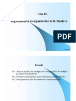 Procedura Reorganizarilor Din R.moldova