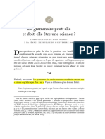 Wilmet La Grammaire Peut-elle Être Une Science