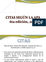 CITAS SEGUN APA 6ta Edicion, 2010