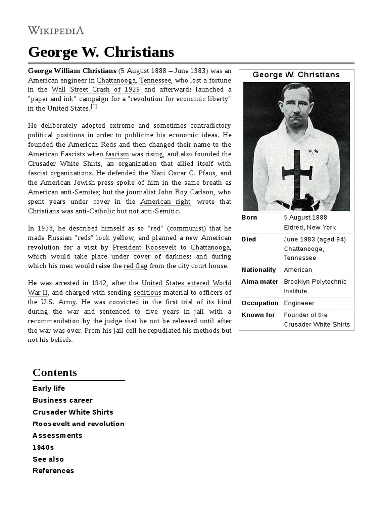George W Christians | PDF