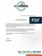 Acta de Reconocimiento PDF
