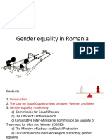Gender Equality On Romania - CB
