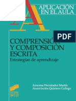 A. Hernández Martín - Comprensión y Composición Escrita. Estrategias de Aprendizaje - Ed Sintesis PDF