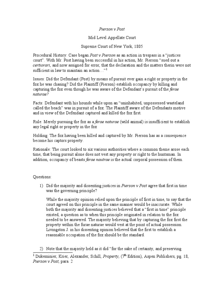 Property Cases PDF Adverse Possession Conversion (Law)