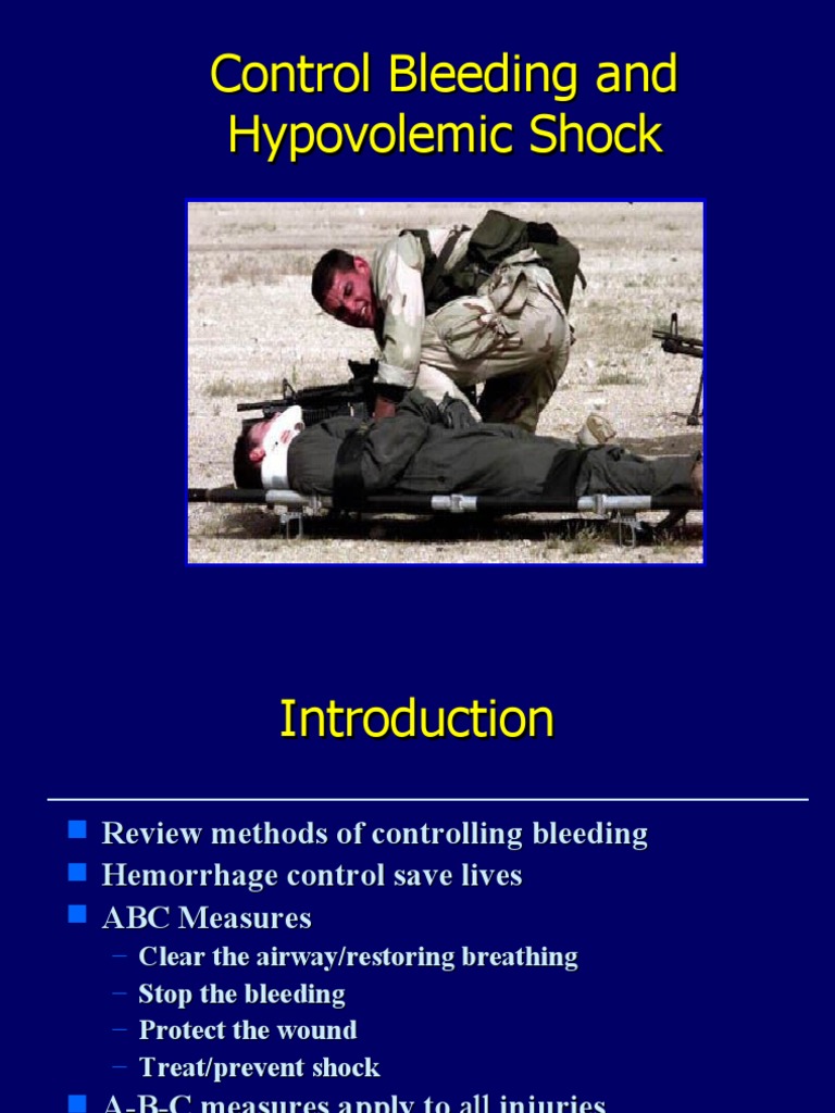 Control Bleeding and Shock Management | PDF | Bleeding | Blood