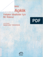 Susan Neiman Ahlaki Açıklık İletişim Yayınları PDF