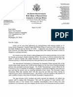 Congresswoman Ros-Lehtinen Letter To Allianz - March 16, 2012