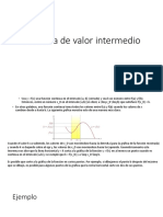 Teorema de Valor Intermedio