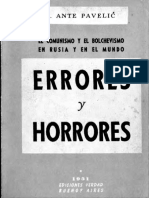 Errores y Horrores - Dr. Ante Pavelic PDF